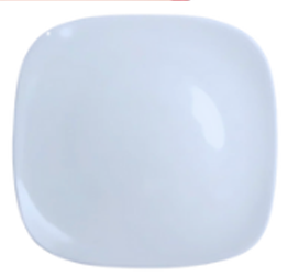 WHITE SQUARE PLATE