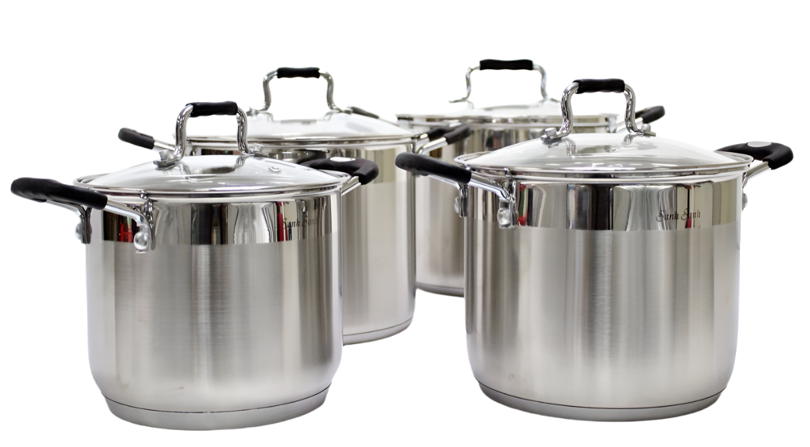 STAINLESS STEEL STOCK POT (4 PIECES) 2