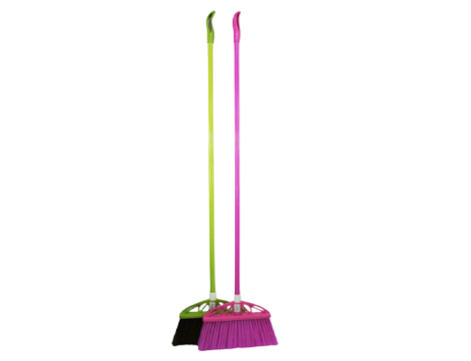 PLASTIC BROOM WITH LONG HANDLE