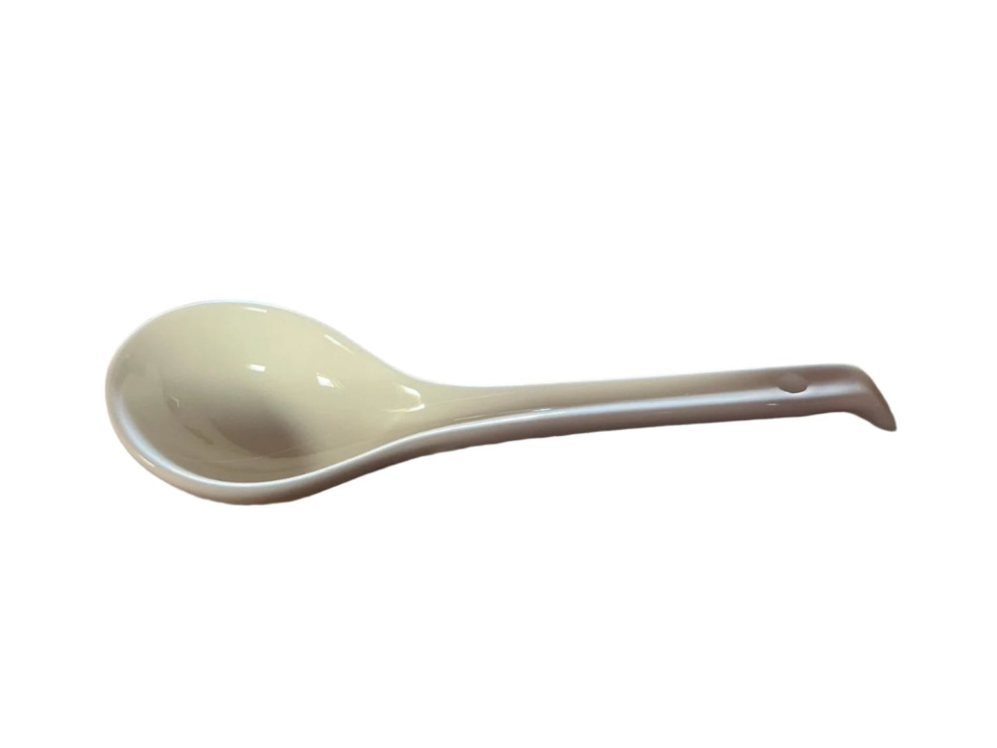 WHITE ROUND SPOON