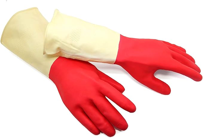 CARNATION DISHWASHING RUBBER GLOVES LATEX FREE