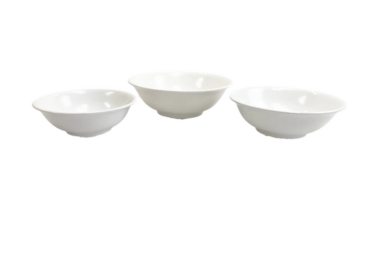 RIMLESS WHITE NOODLE BOWL