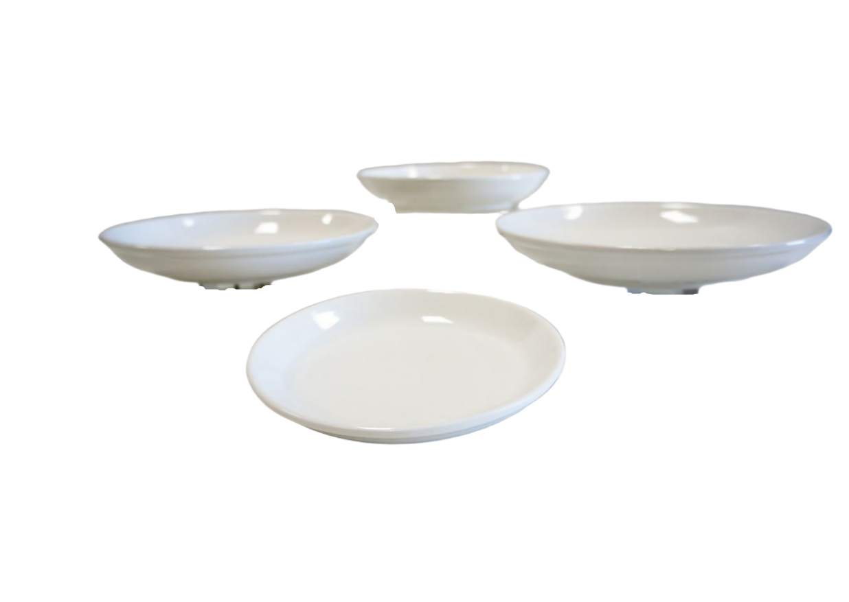 IVORY WHITE DINNERWARE SET