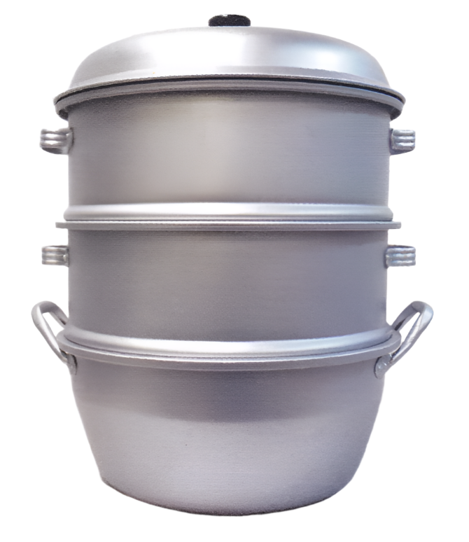 3-TIER ALUMINUM STEAMER