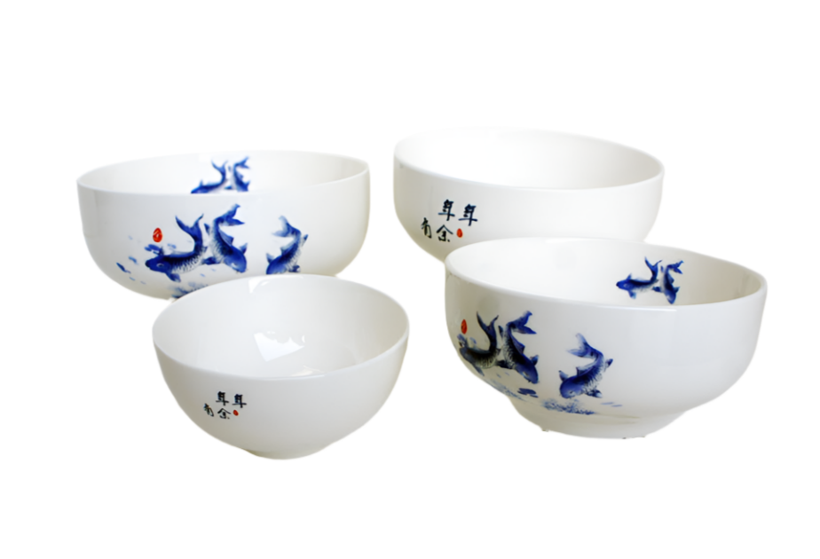 BLUE FISH DINNERWARE SET