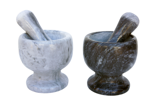 MARBLE MORTAR & PESTLE SET 1