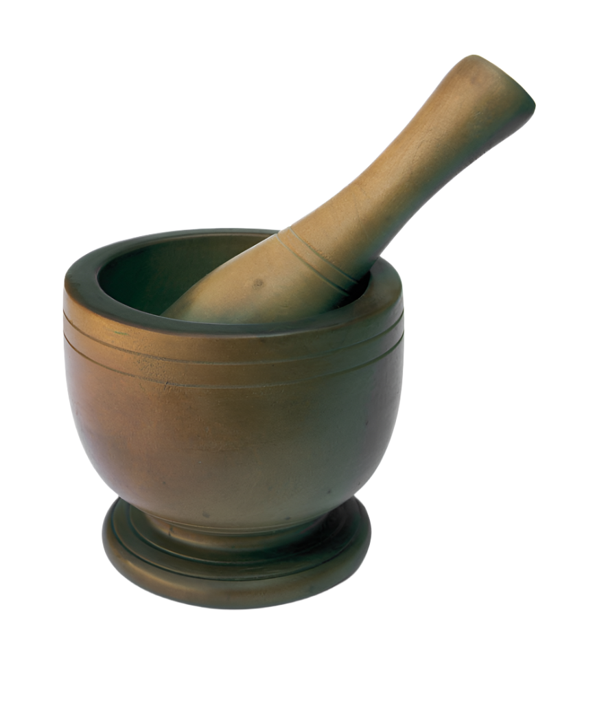 WOOD MORTAR & PESTLE SET