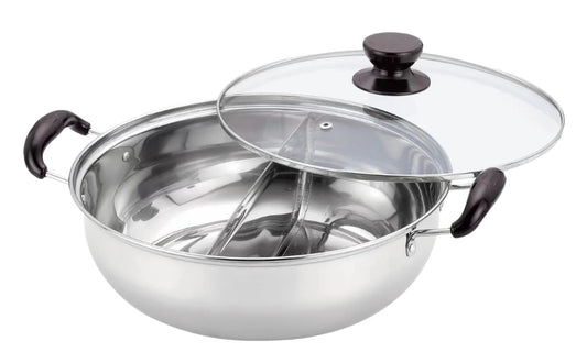 STAINLESS STEEL DOUBLE GRID HOT POT