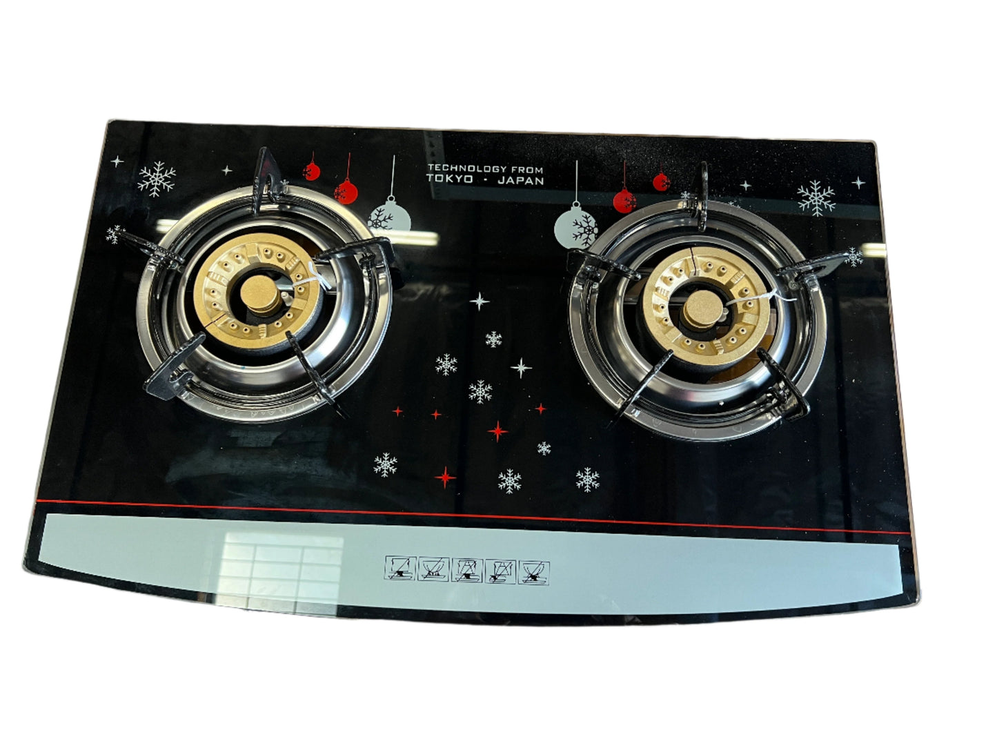 GLASS TOP DOUBLE BURNER