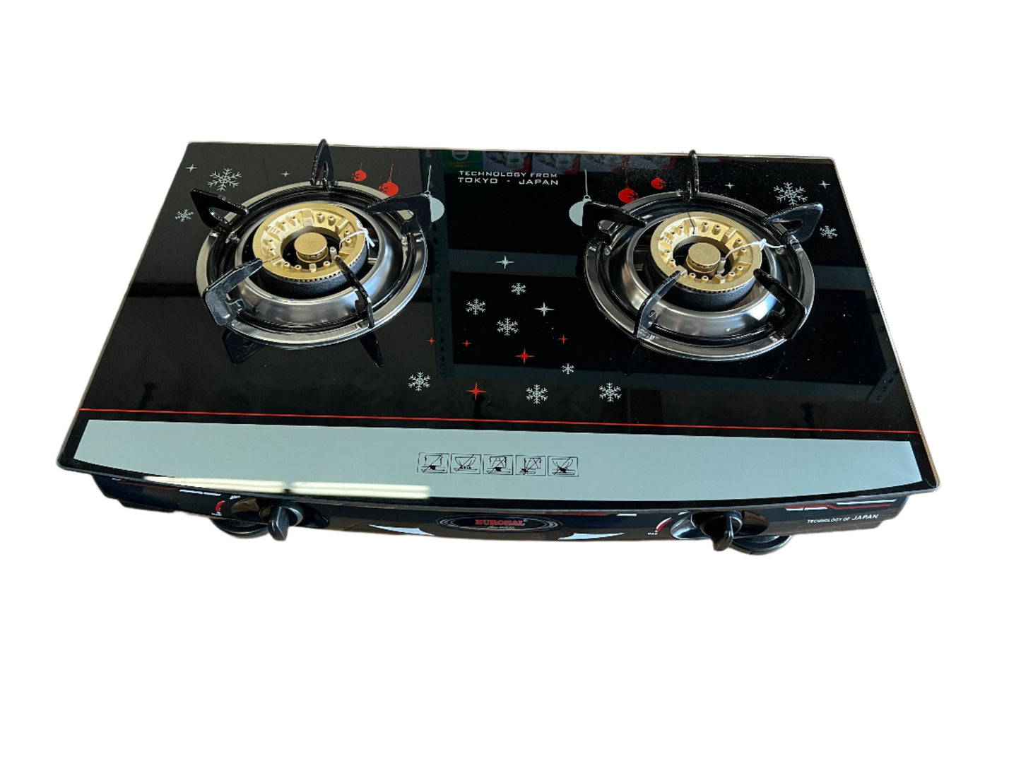 GLASS TOP DOUBLE BURNER