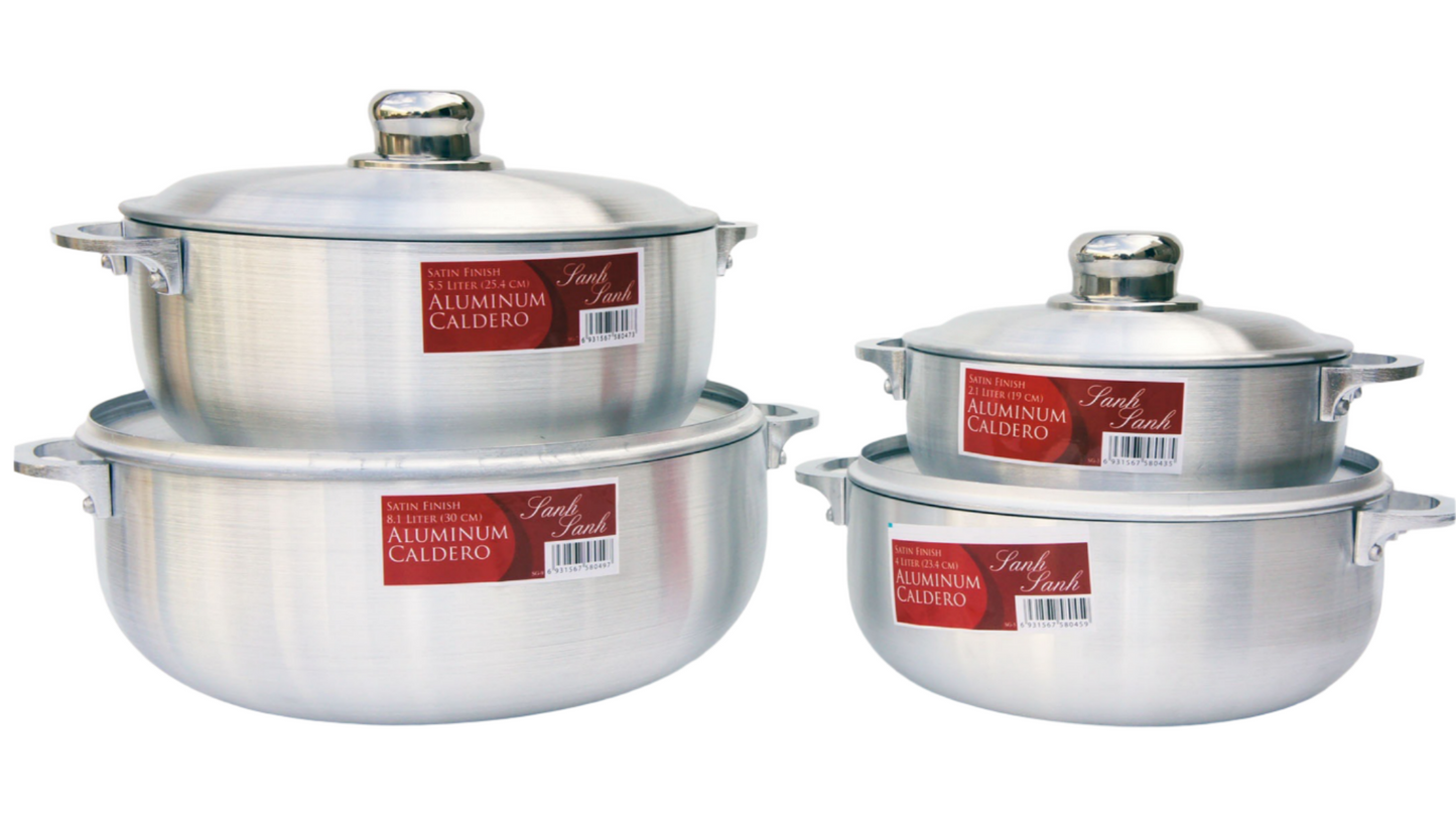 ALUMINIUM CALDERO STOCK POT WITH LID